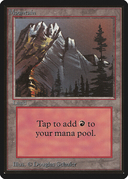 Mountain — Limited Edition Beta #297, art by Douglas Shuler