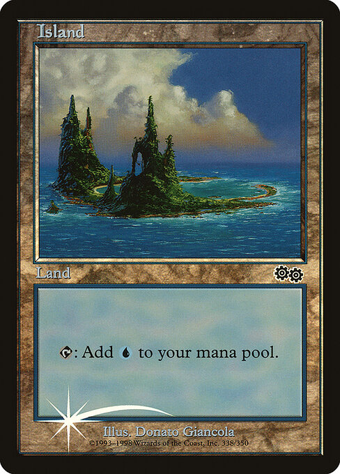 Island — Arena League 1999 #3, art by Donato Giancola