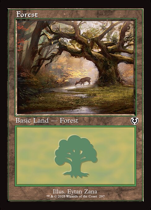 Forest — Innistrad Remastered #297, art by Eytan Zana
