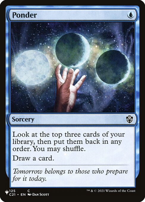 Ponder — The List #C21-125, art by Dan Murayama Scott