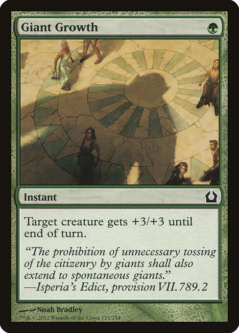 Giant Growth — Return to Ravnica #125, art by Noah Bradley