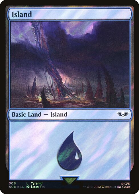 Island — Warhammer 40,000 Commander #309★, art by Lixin Yin