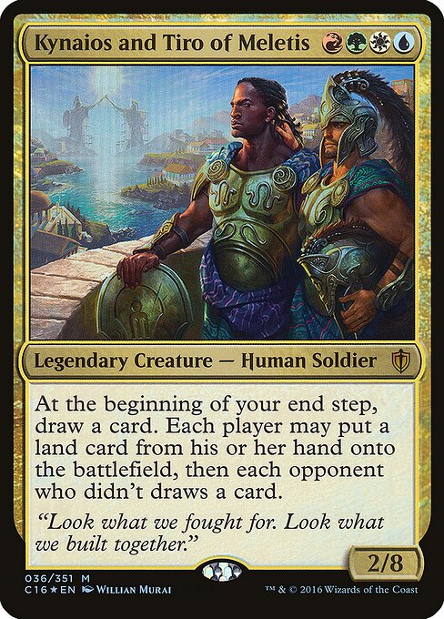 Kynaios and Tiro of Meletis — Commander 2016 Oversized #36, art by Willian Murai