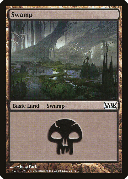 Swamp — Magic 2013 #241, art by Jung Park