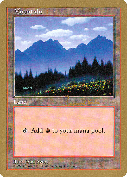 Mountain — World Championship Decks 1997 #jk445, art by John Avon
