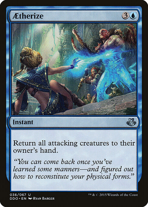 Aetherize — Duel Decks: Elspeth vs. Kiora #36, art by Ryan Barger