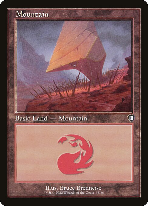 Mountain — The Brothers' War Commander #35, art by Bruce Brenneise