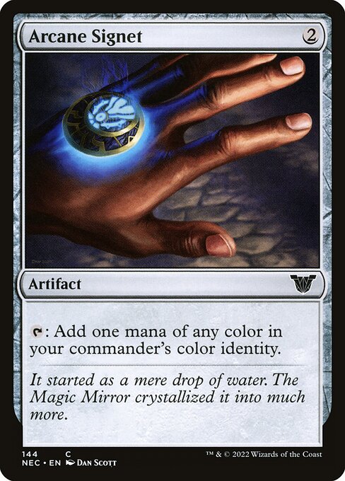 Arcane Signet — Neon Dynasty Commander #144, art by Dan Murayama Scott