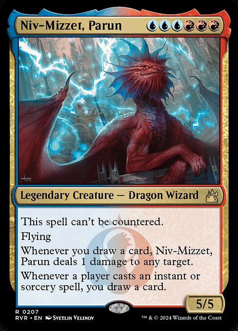 Niv-Mizzet, Parun — Ravnica Remastered #207, art by Svetlin Velinov