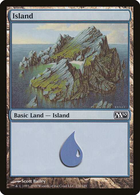 Island — Magic 2010 #236, art by Scott Bailey