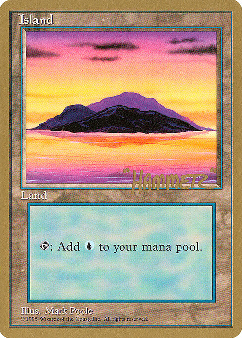 Island — Pro Tour Collector Set #shr368, art by Mark Poole