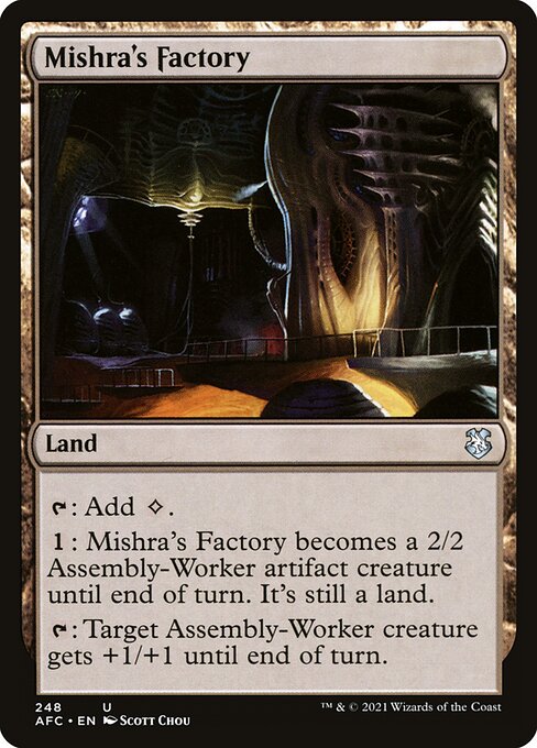 Mishra's Factory — Forgotten Realms Commander #248, art by Scott Chou