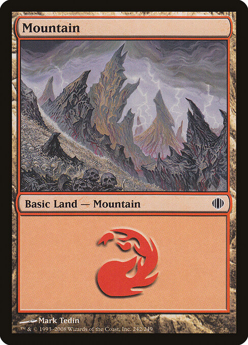 Mountain — Shards of Alara #242, art by Mark Tedin