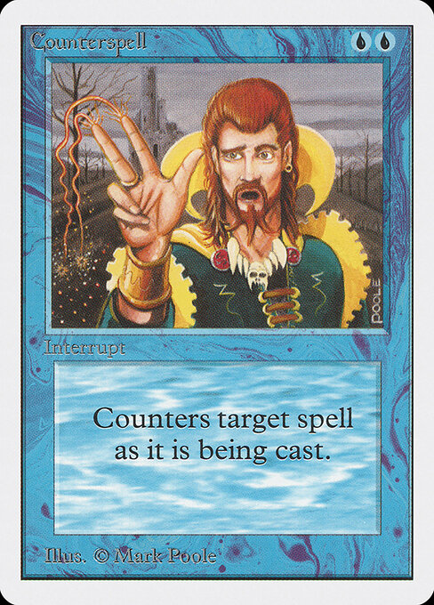 Counterspell — Unlimited Edition #55, art by Mark Poole