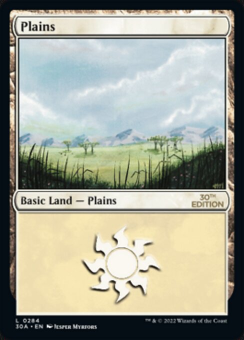 Plains — 30th Anniversary Edition #284, art by Jesper Myrfors
