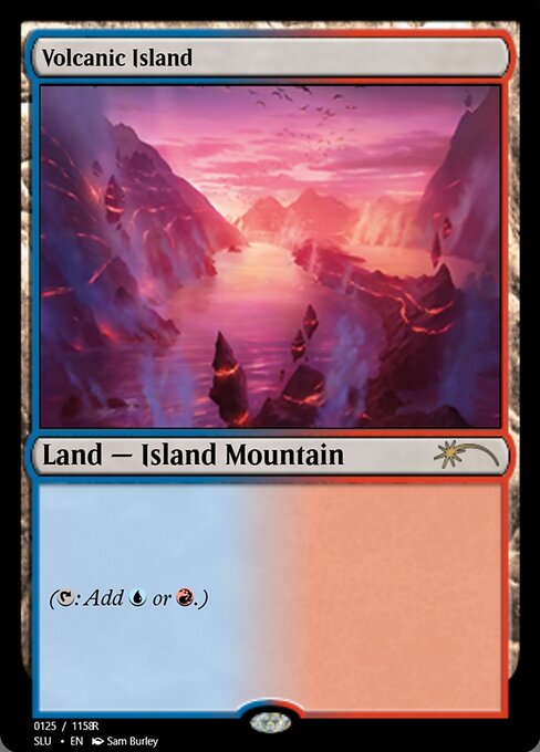 Volcanic Island — Magic Online Promos #95479, art by Sam Burley