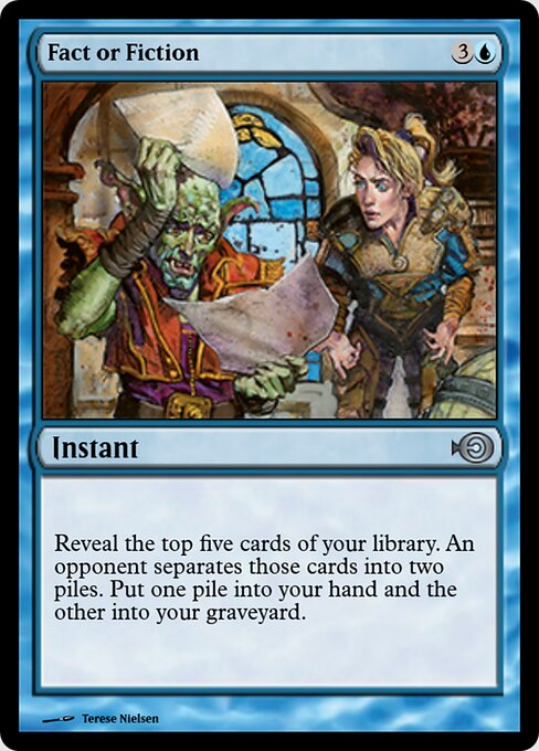 Fact or Fiction — Magic Online Promos #31457, art by Terese Nielsen