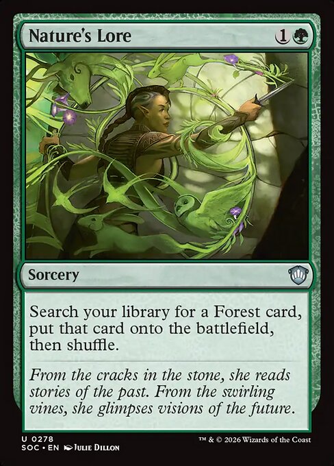 Nature's Lore — Secrets of Strixhaven Commander #278, art by Julie Dillon