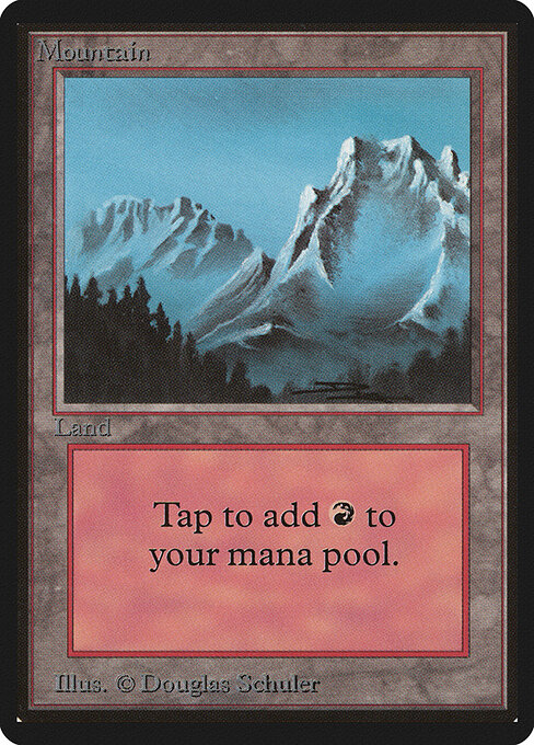 Mountain — Limited Edition Beta #298, art by Douglas Shuler