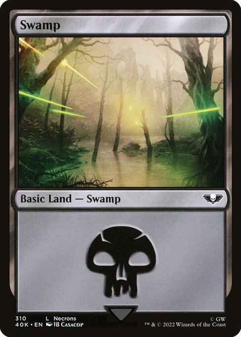 Swamp — Warhammer 40,000 Commander #310, art by JB Casacop