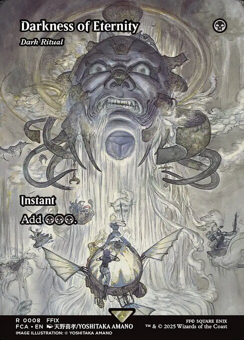 Dark Ritual — Darkness of Eternity — Final Fantasy: Through the Ages #8, art by Yoshitaka Amano
