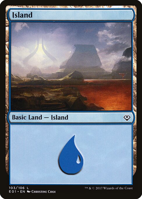Island — Archenemy: Nicol Bolas #103, art by Christine Choi