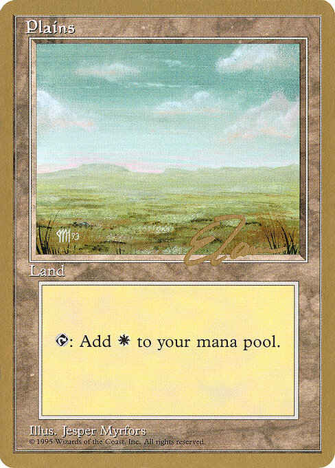 Plains — Pro Tour Collector Set #et364, art by Jesper Myrfors