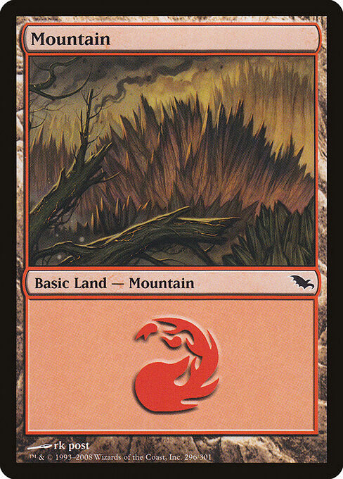 Mountain — Shadowmoor #296, art by rk post