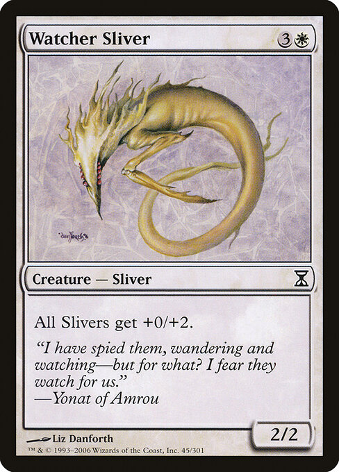 Watcher Sliver — Time Spiral #45, art by Liz Danforth