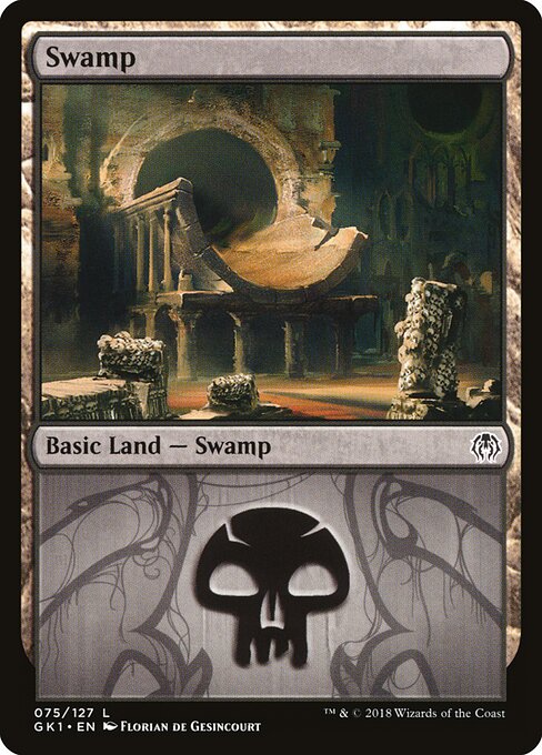 Swamp — GRN Guild Kit #75, art by Florian de Gesincourt