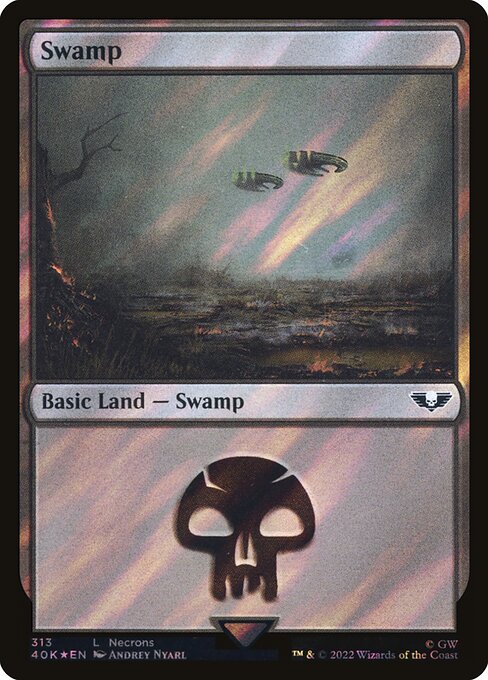 Swamp — Warhammer 40,000 Commander #313★, art by Andrey Nyarl