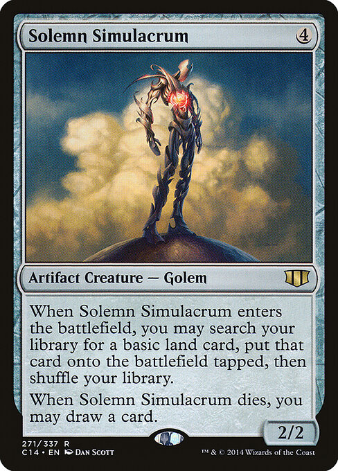 Solemn Simulacrum — Commander 2014 #271, art by Dan Murayama Scott