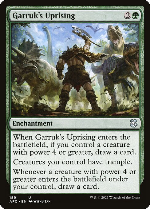 Garruk's Uprising — Forgotten Realms Commander #159, art by Wisnu Tan