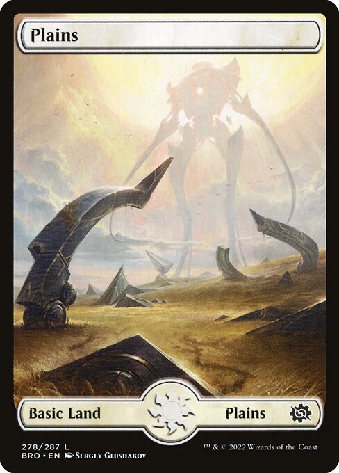 Plains — The Brothers' War #278, art by Sergey Glushakov