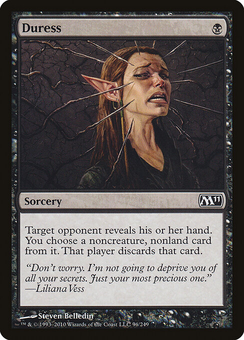 Duress — Magic 2011 #96, art by Steven Belledin