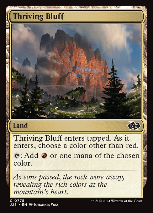 Thriving Bluff — Foundations Jumpstart #775, art by Johannes Voss