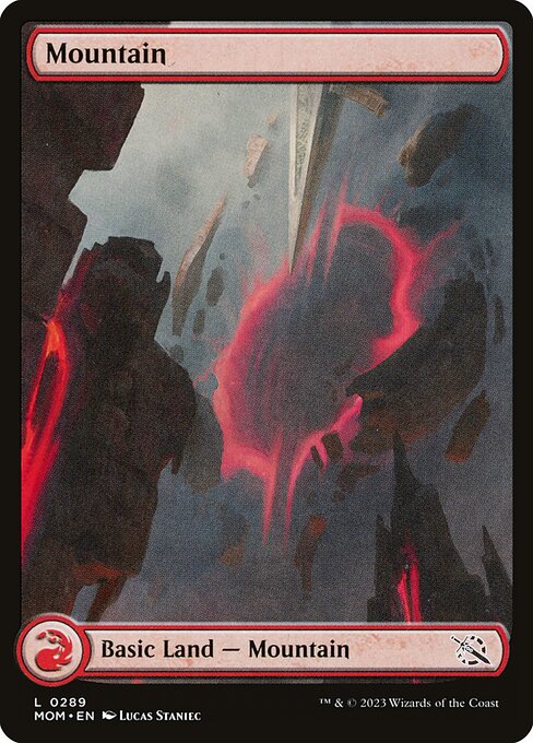 Mountain — March of the Machine #289, art by Lucas Staniec