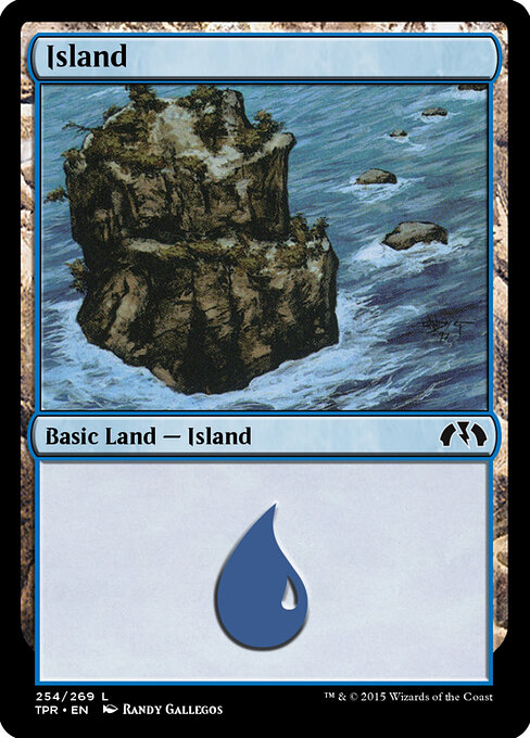 Island — Tempest Remastered #254, art by Randy Gallegos