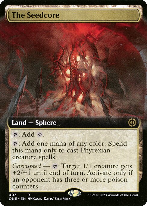 The Seedcore — Phyrexia: All Will Be One #403, art by Kasia 'Kafis' Zielińska