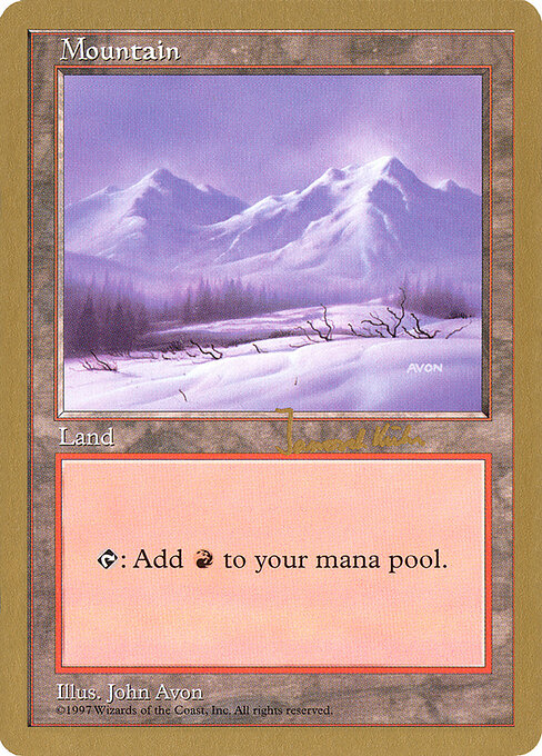 Mountain — World Championship Decks 1997 #jk442, art by John Avon