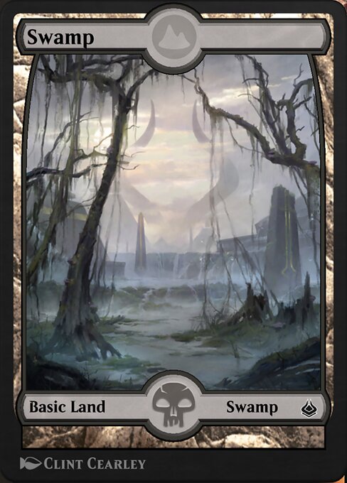 Swamp — Amonkhet Remastered #335, art by Clint Cearley