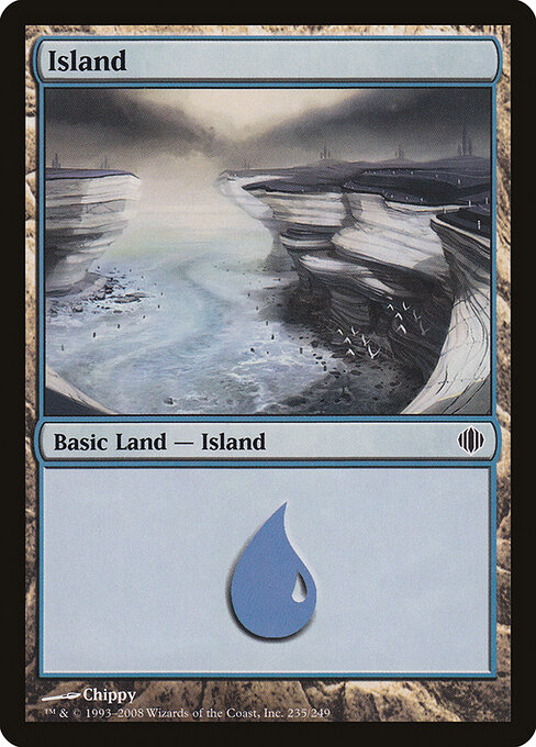 Island — Shards of Alara #235, art by Chippy