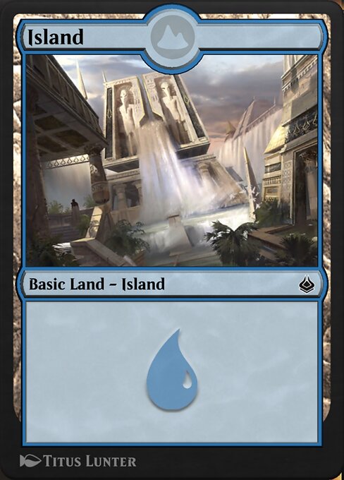 Island — Amonkhet Remastered #307, art by Titus Lunter