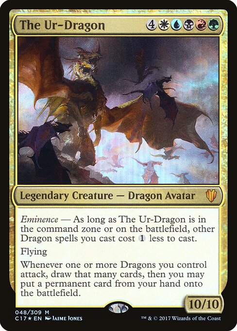 The Ur-Dragon — Commander 2017 #48, art by Jaime Jones