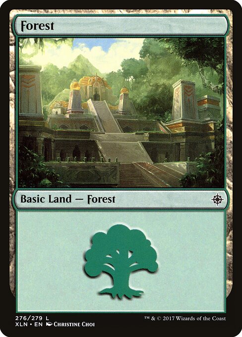 Forest — Ixalan #276, art by Christine Choi