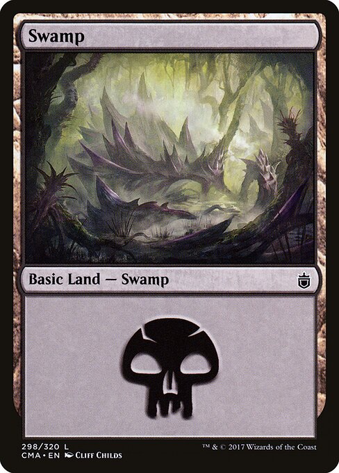 Swamp — Commander Anthology #298, art by Cliff Childs