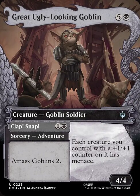 Great Ugly-Looking Goblin // Clap! Snap! — The Hobbit #223, art by Andrea Radeck