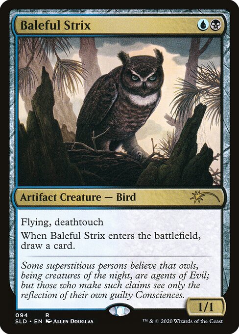 Baleful Strix — Secret Lair Drop #94, art by Allen Douglas