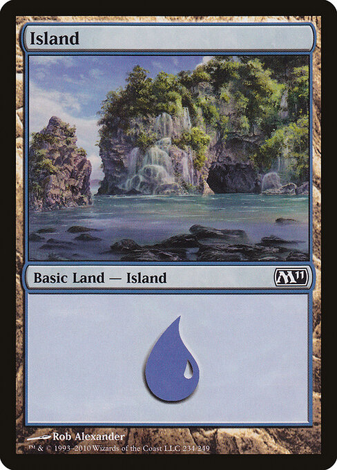 Island — Magic 2011 #234, art by Rob Alexander
