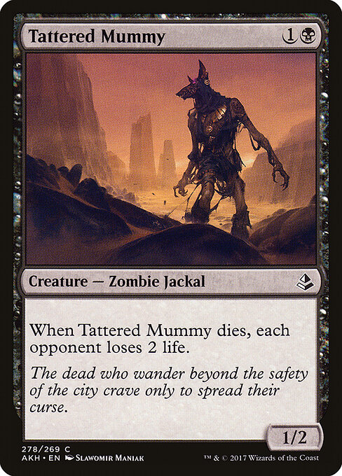 Tattered Mummy — Amonkhet #278, art by Slawomir Maniak